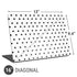 White and Black Polka Dots Universal Laptop 16in (13 x 9.4in) Skin